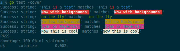 colored tests passing