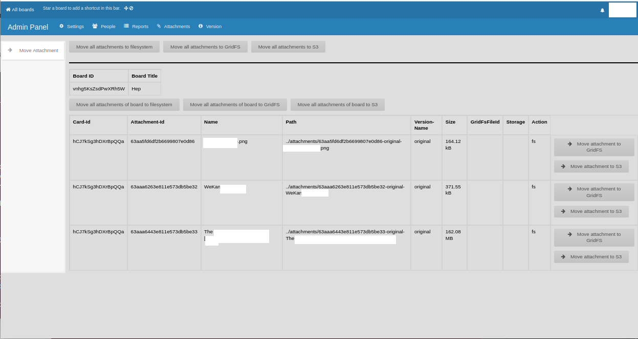 Wekan Admin Panel file move