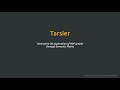 Tarsier - local endpoint