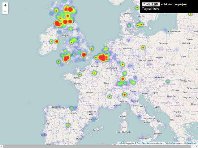 Whisky heatmap