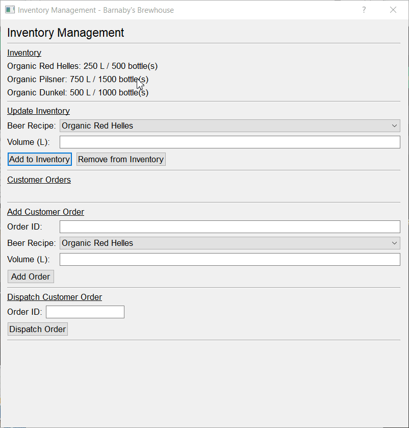 Inventory Management