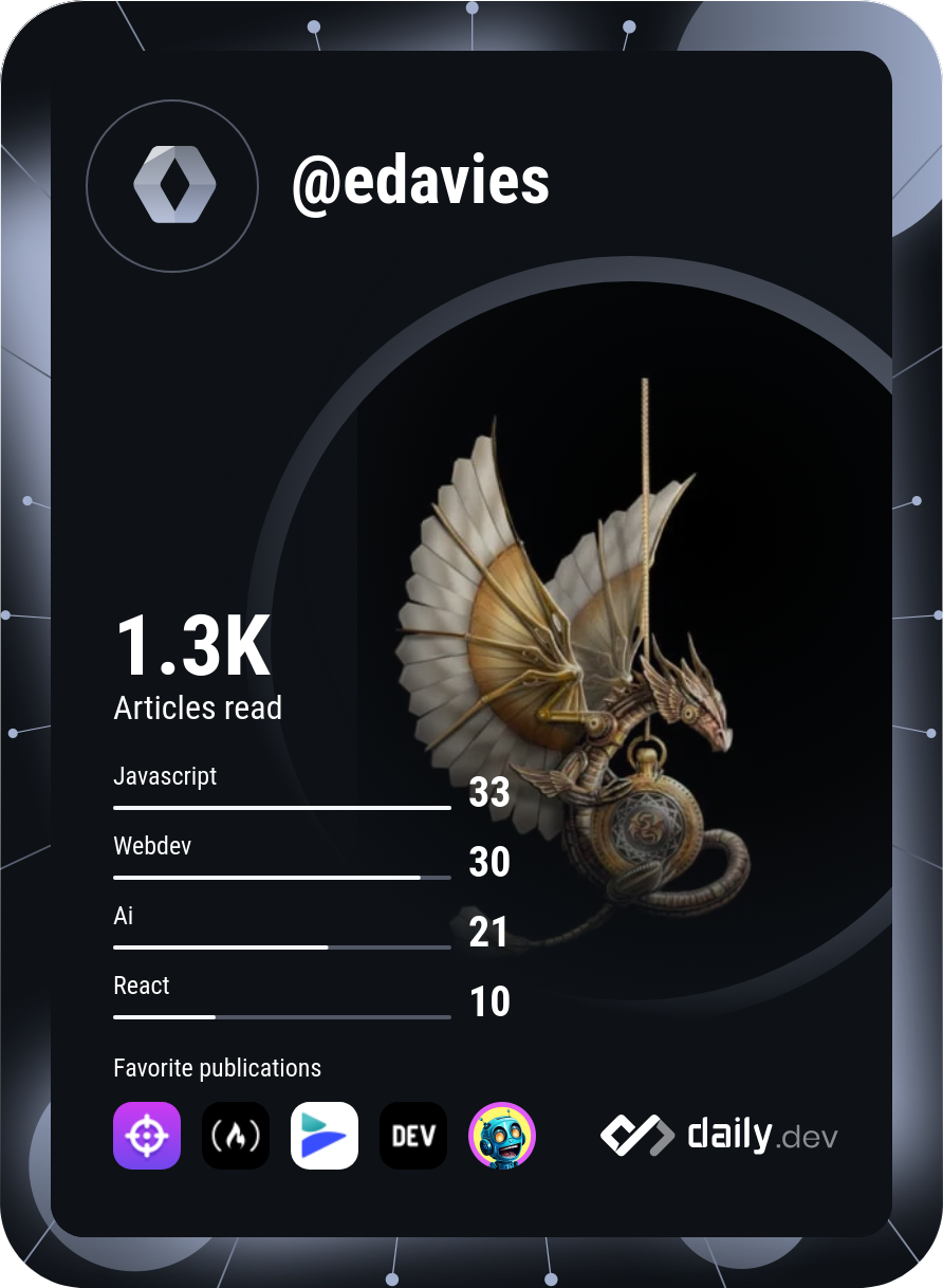 Evan Davies's Dev Card