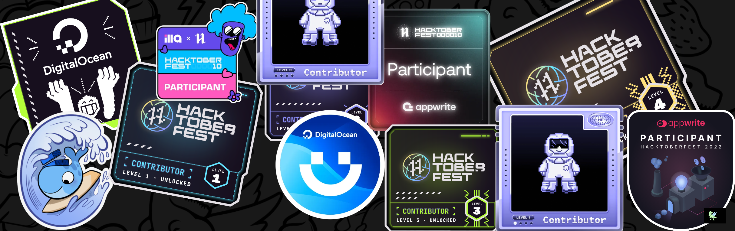 @codelalit's Holopin board