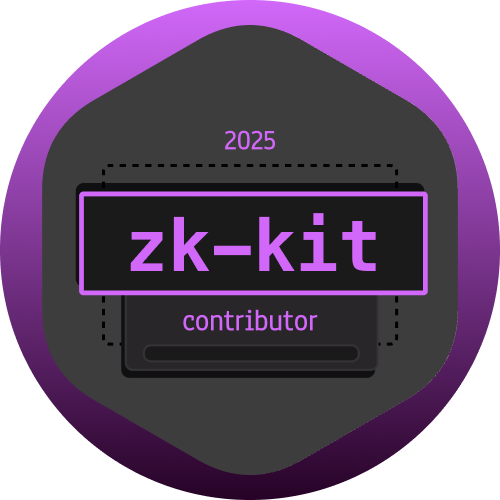 GitPOAP: 2025 ZK-KIT Contributor GitPOAP Badge