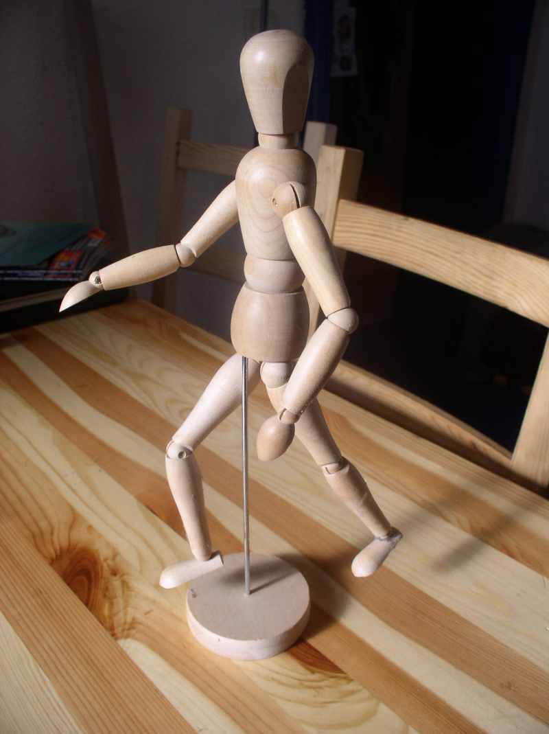 Wooden mannequin