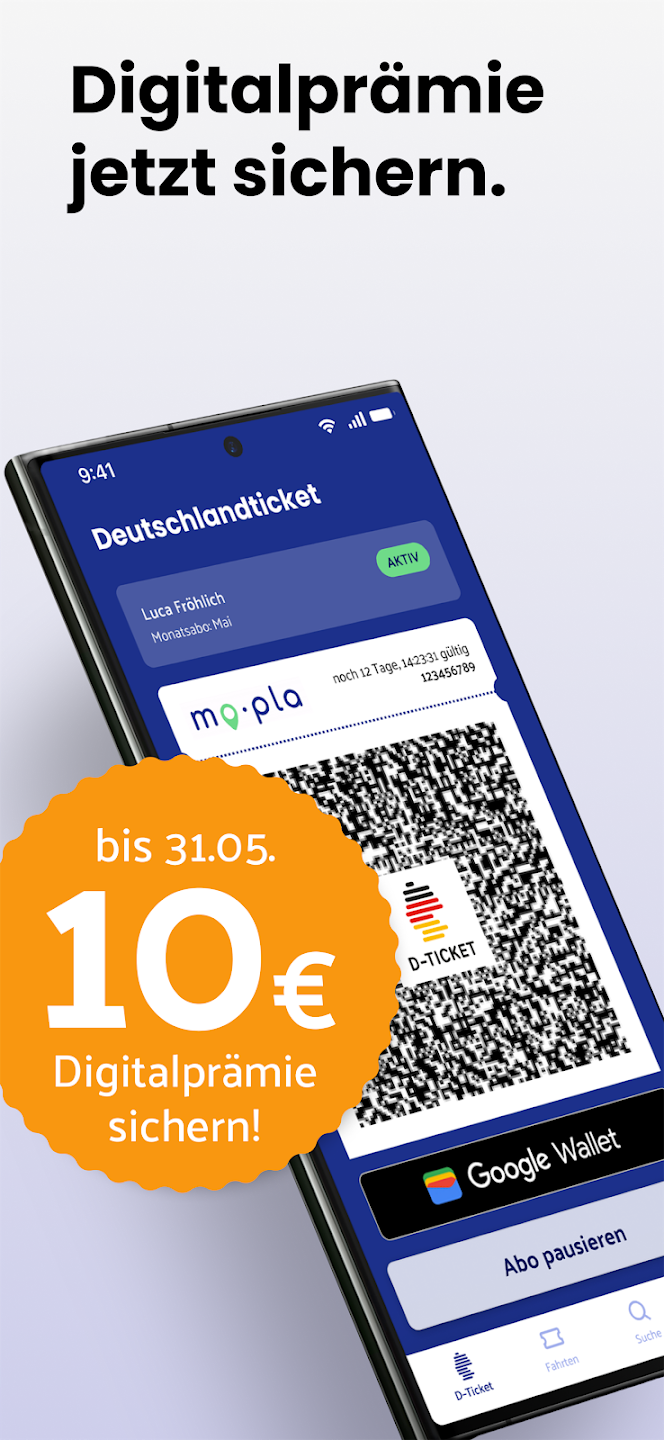 Abbildung der mo.pla App im Google Play Store