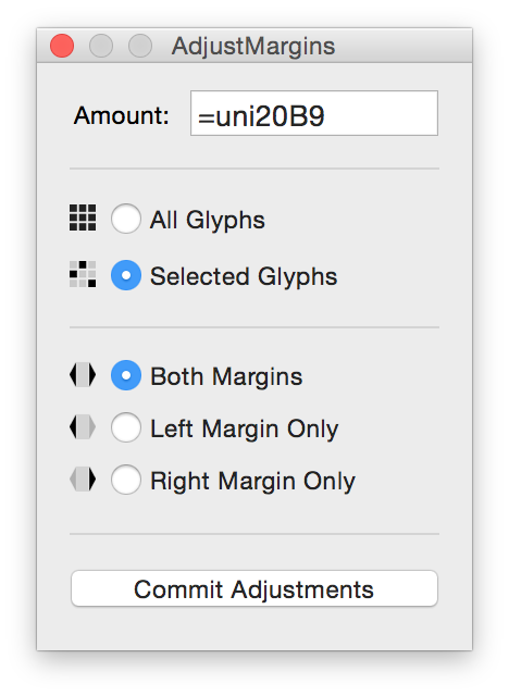 AdjustMargins Interface