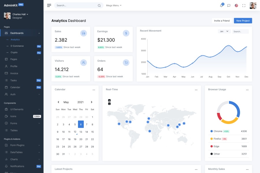 Free & Premium Bootstrap 5 Admin Template!