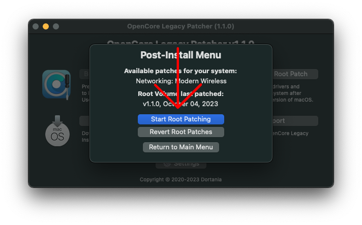 Start Root Patching