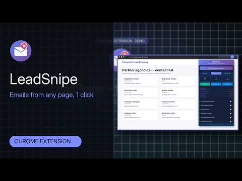 LeadSnipe demo