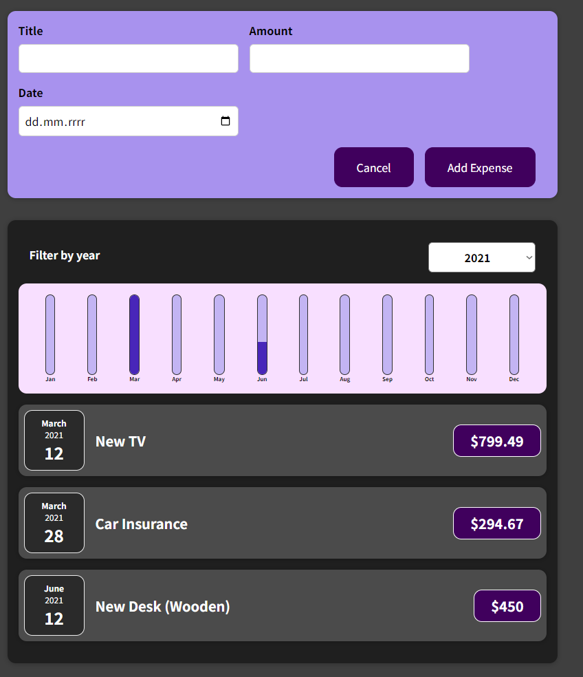 Expense Manager Screenshot