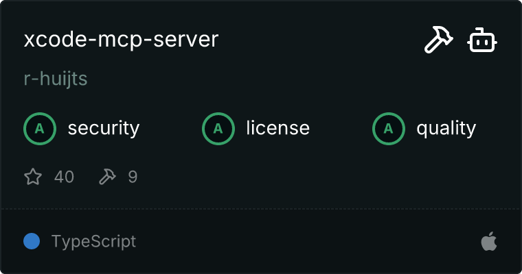 Xcode Server MCP server