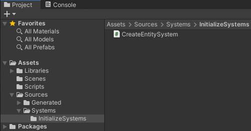 Initialize systems