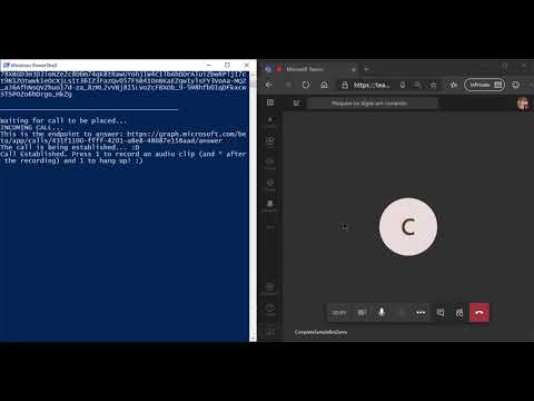 Teams Calling Bot demo sample