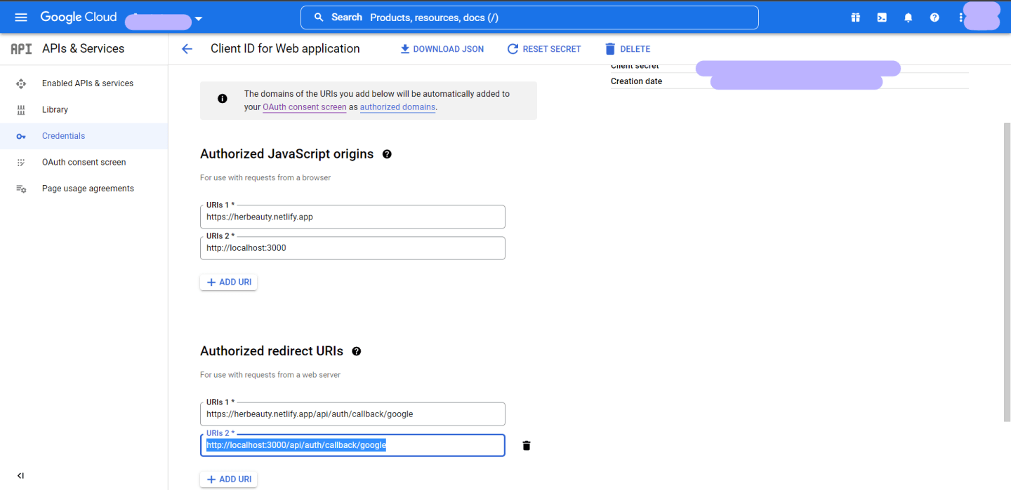 credentialsform