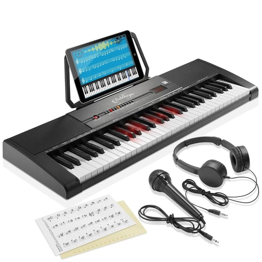 ashthorpe-61-key-digital-electronic-keyboard-piano-with-light-up-keys-portable-beginner-kit-includes-1