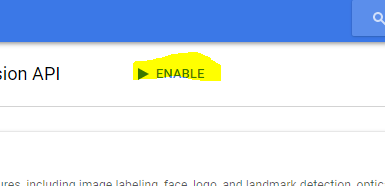 Enable APIs