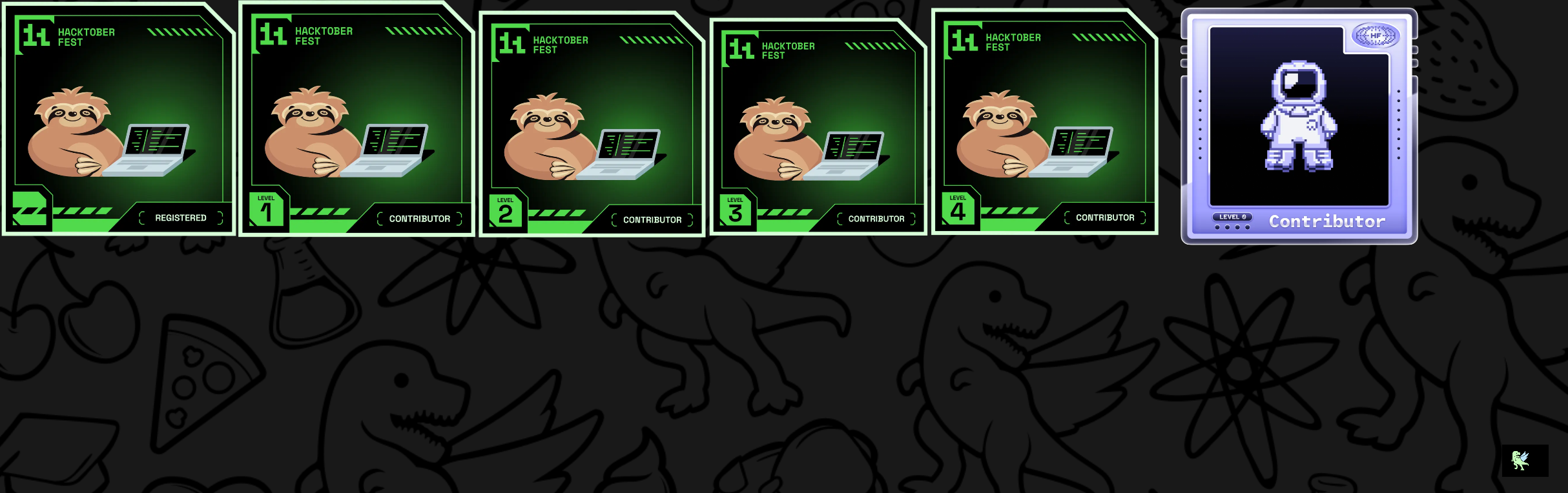 An image of @gamerking177's Holopin badges, which is a link to view their full Holopin profile