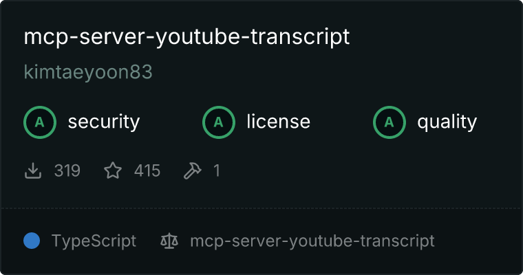 mcp-server-youtube-transcript MCP server