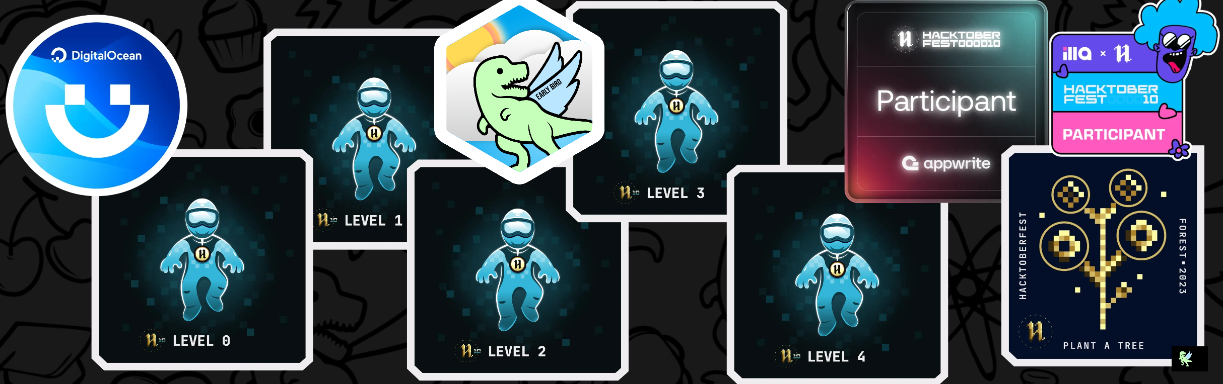 An image of @08uzair's Holopin badges, which is a link to view their full Holopin profile