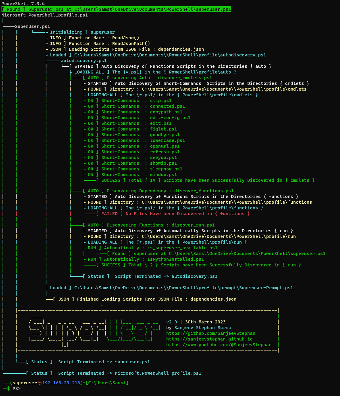 Terminal Log