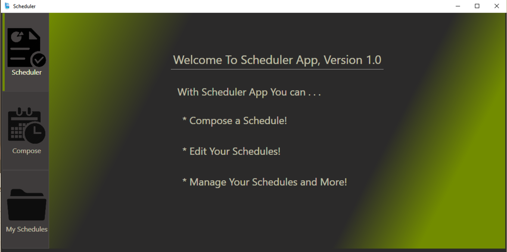 GitHub - yoniDev/SchedulerWPF: A simple Scheduler App for myself (WPF ...