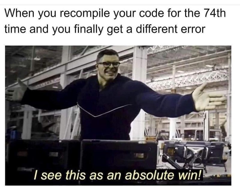 Random developer meme