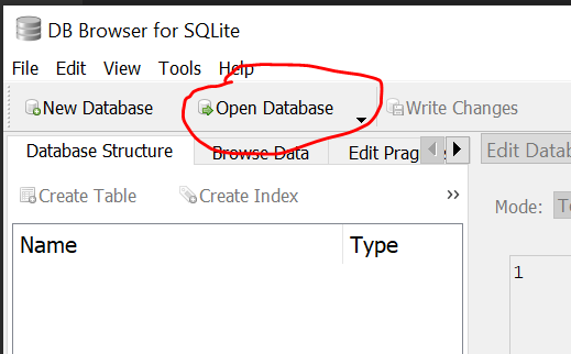 Open database in DB Browser in WSL