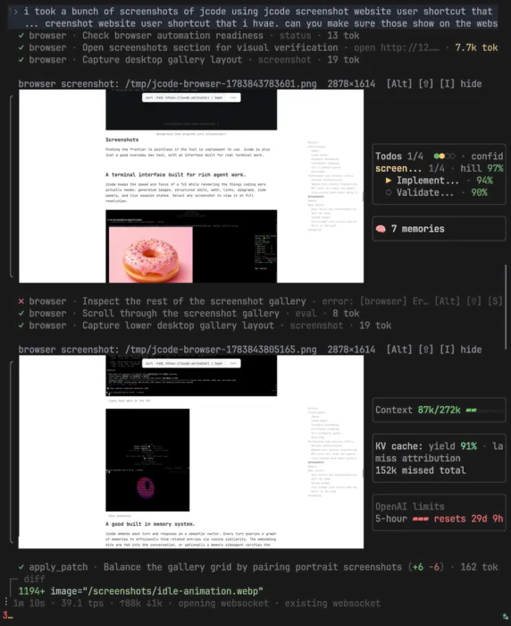 Jcode rendering an image inline after reading it