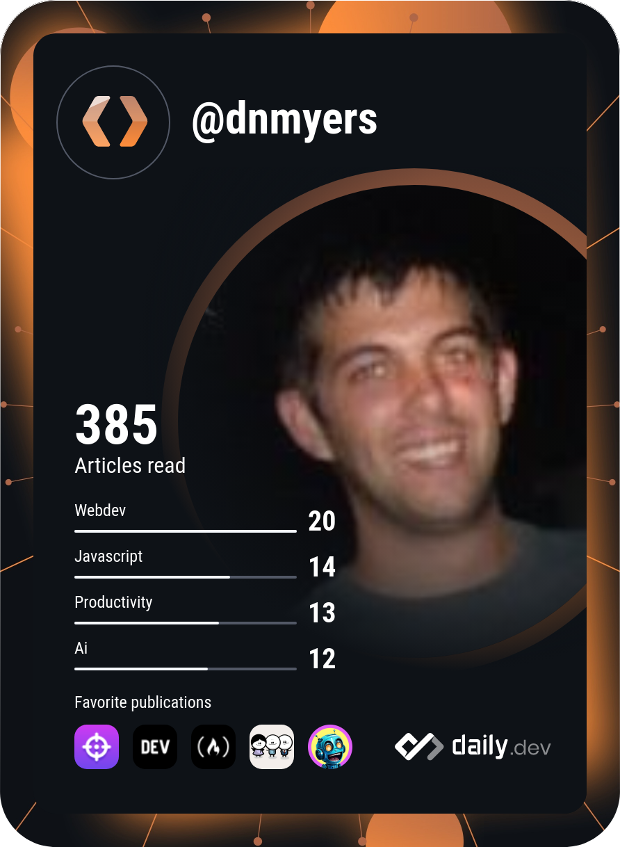 Daniel Myers's Dev Card