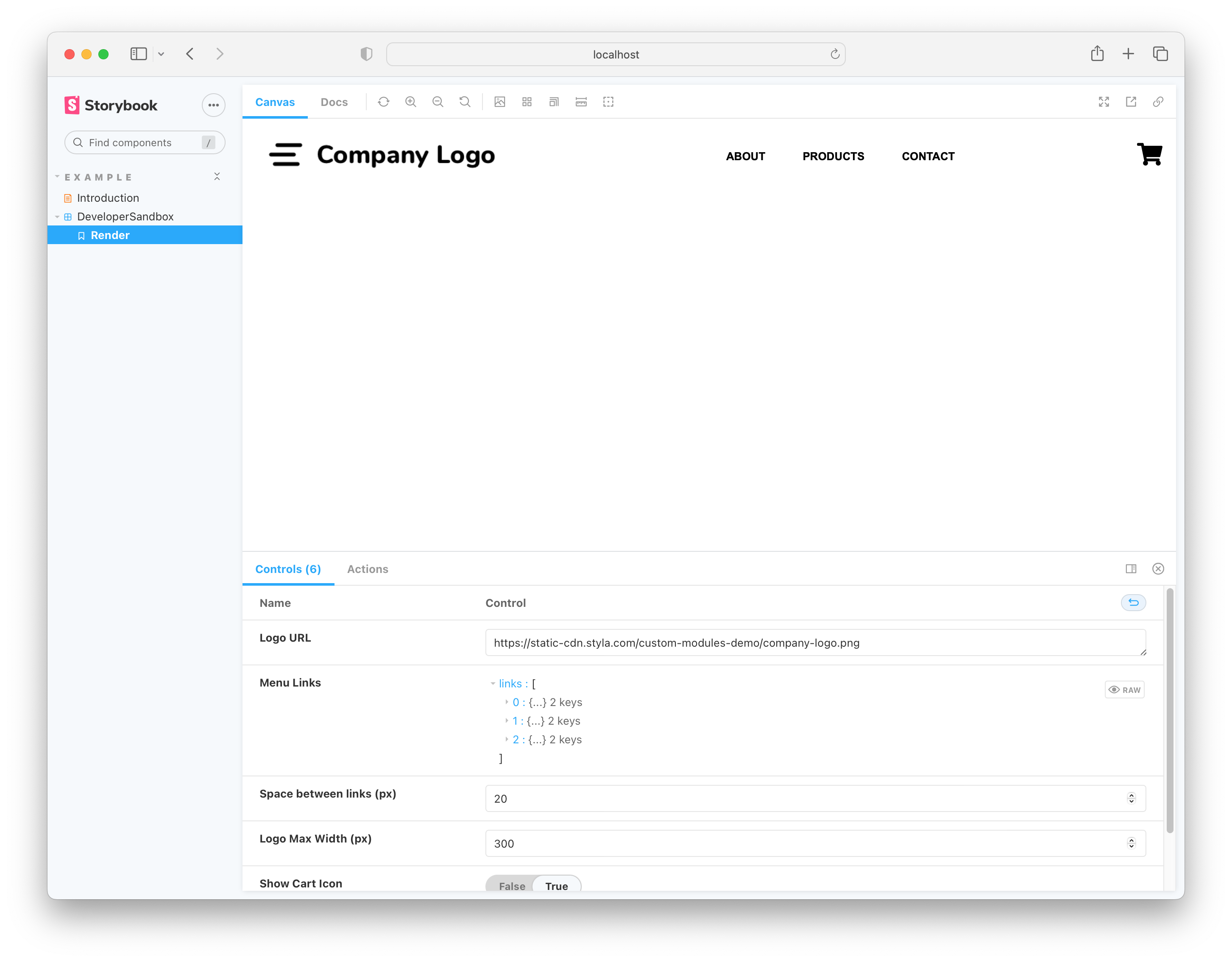 Demo Module Preview