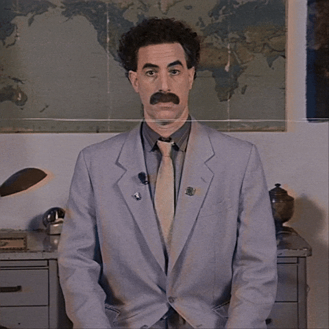 thumbs up from borat