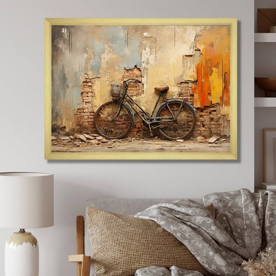 designart-rustic-vintage-bicycle-ride-bicycle-framed-canvas-wall-art-40-in-wide-x-30-in-high-gold-1