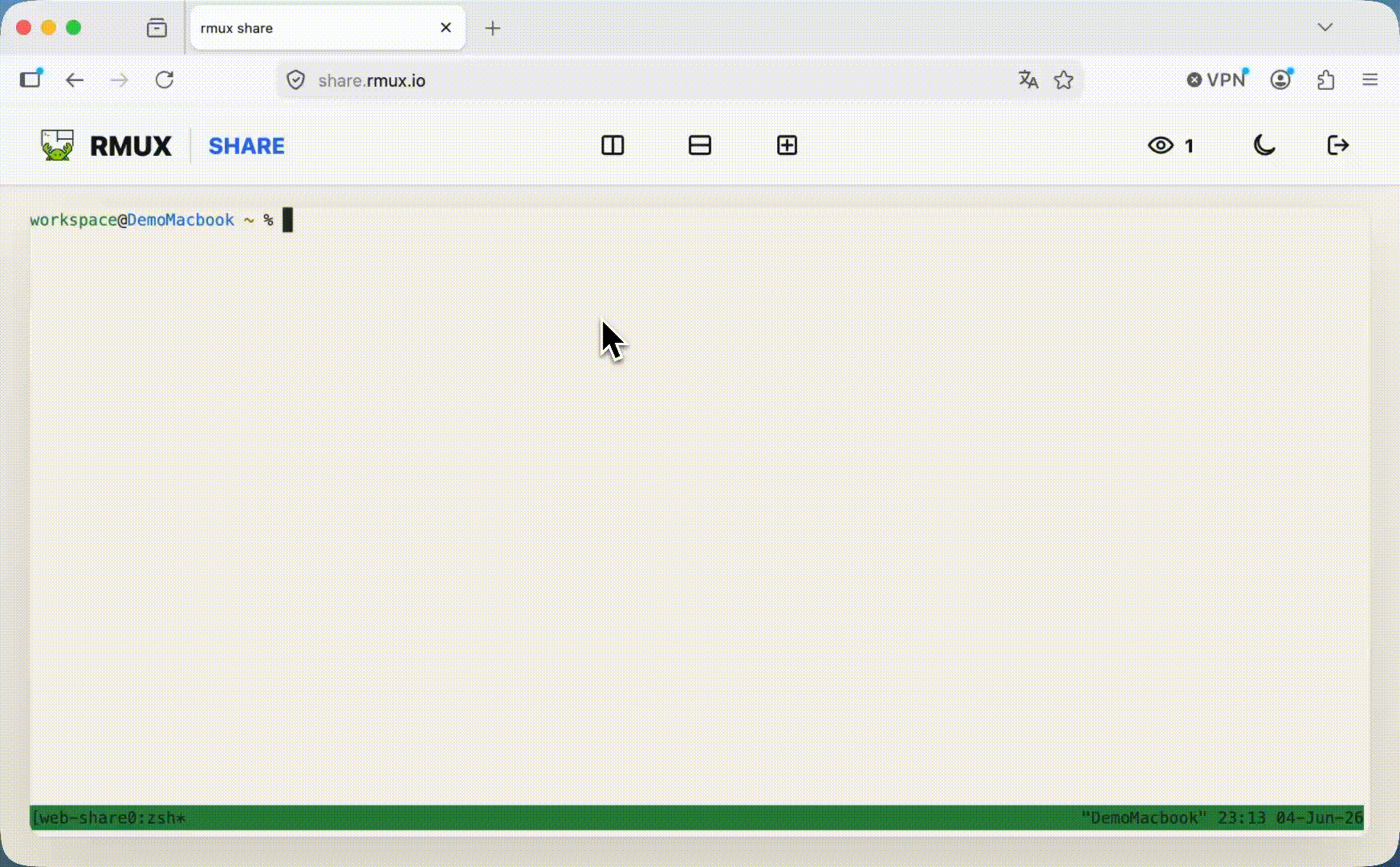 RMUX web share