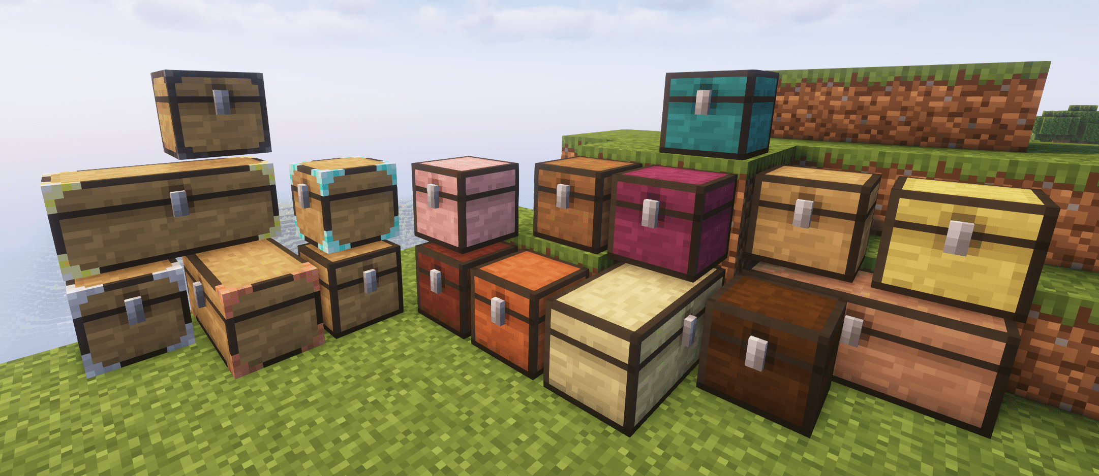 Chest wood variants and tiers