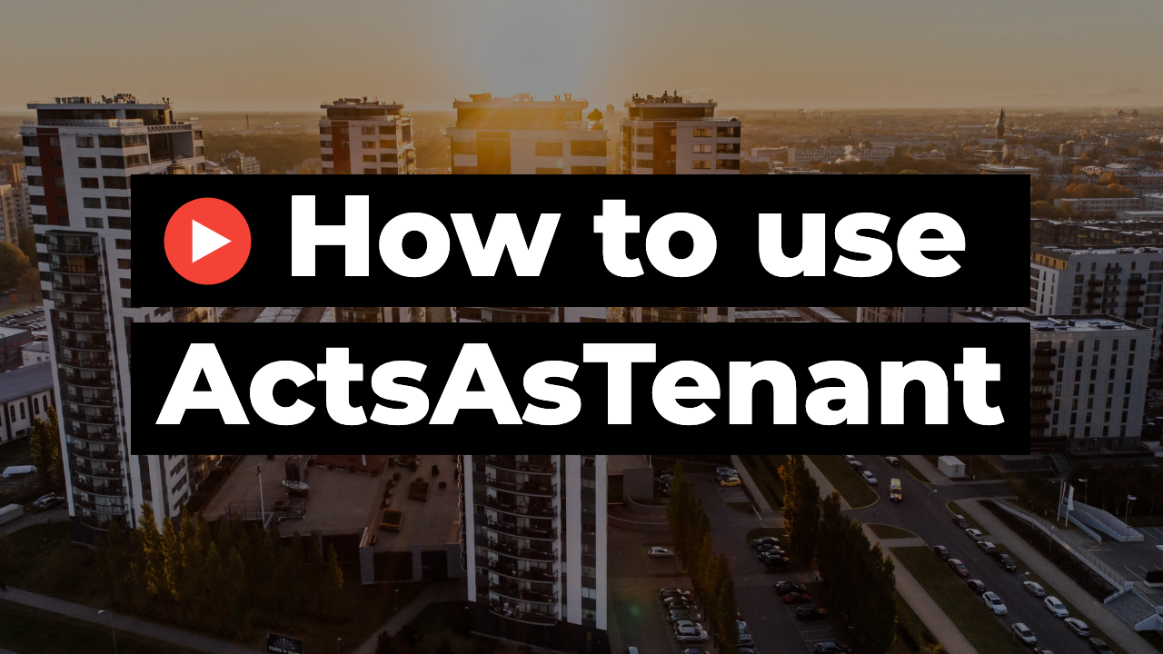 ActsAsTenant Walkthrough Video