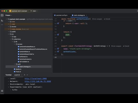 Payload and Clerk example