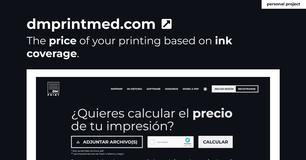 DM PRINT: Price based on ink coverage