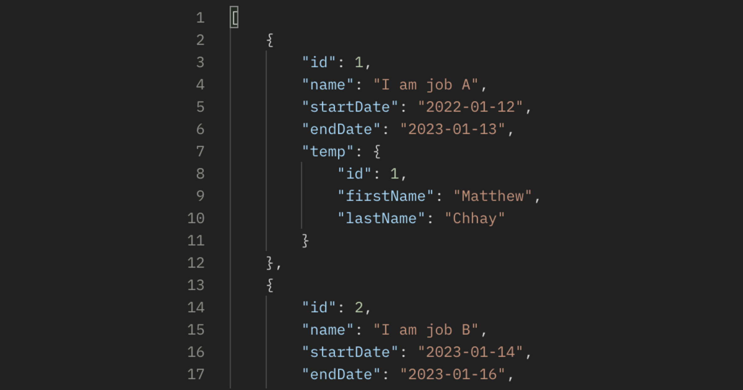 Preview of Matthew Chhay's Resourcing API