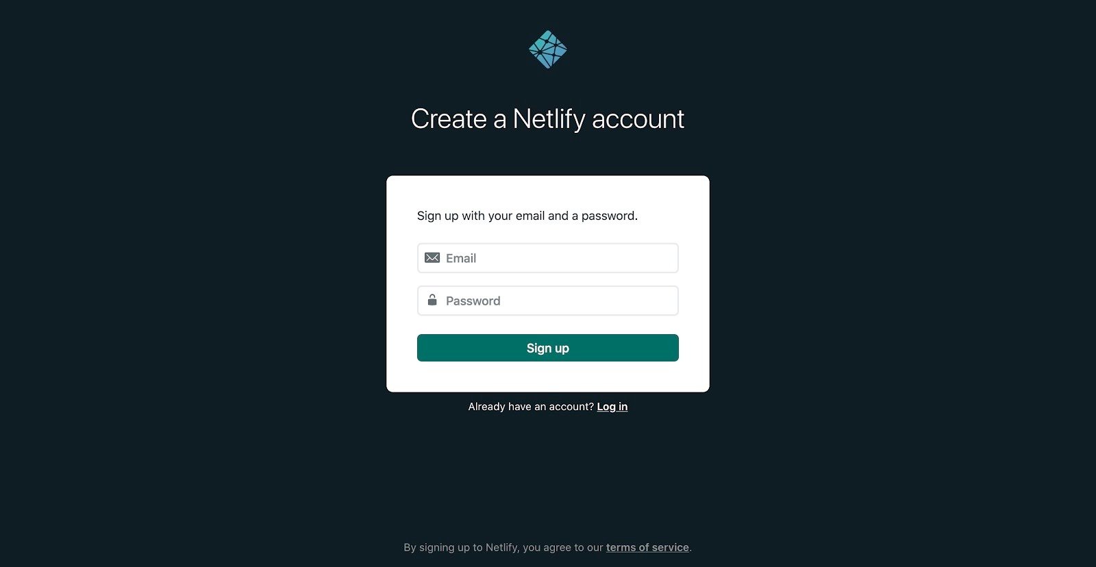 Create account