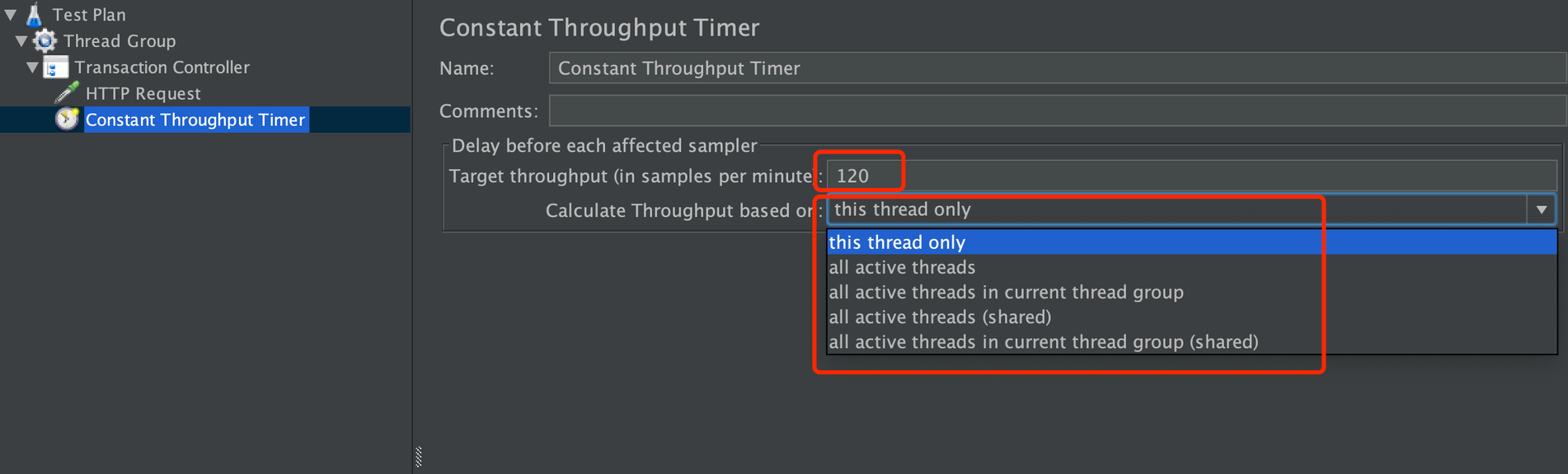 JMeter Constant Throughput Timer 2