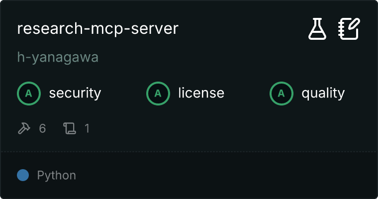 Research MCP Server