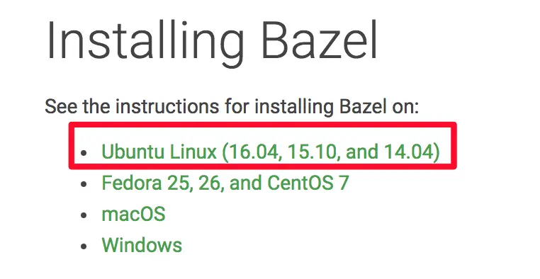 https://docs.bazel.build/versions/master/install.html