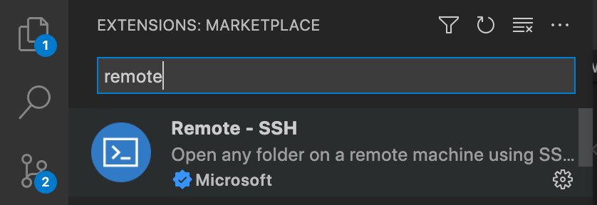 VSCode extensions - Search - Remote