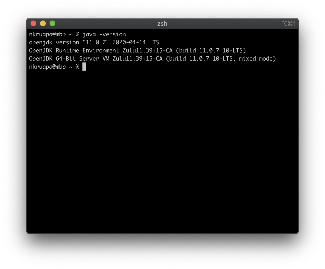 Terminal Java Version