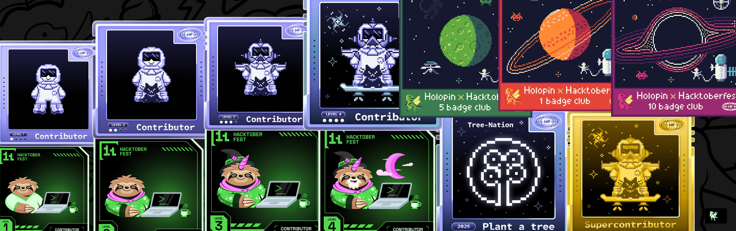 An image of @pratyush1327's Holopin badges, which is a link to view their full Holopin profile