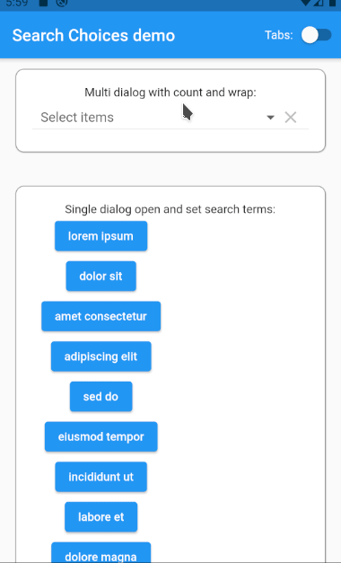 Multi dialog with count and wrap