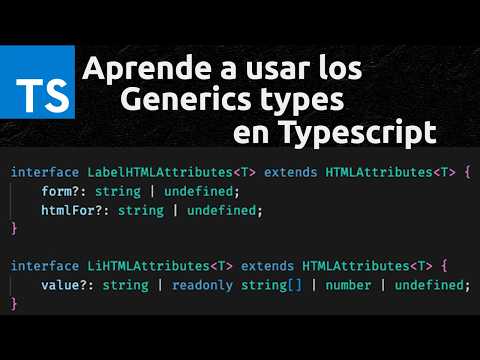 Typescript Generics | Aprende a como usar los Tipos Genéricos en Typescript