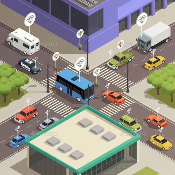 Autonomous cars communicating