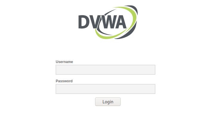 DVWA login page